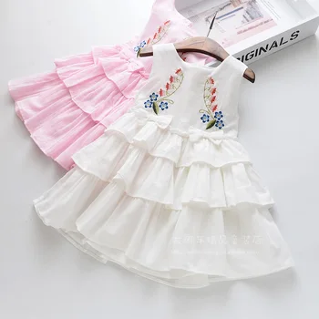 Roimyal Wholesale 2019 summer new cotton flower bow cute 3-8 year old girl sleeveless cake dress free shipping
Roimyal Wholesale 2019 summer new cotton flower bow cute 3-8 year old girl sleeveless cake dress free shipping