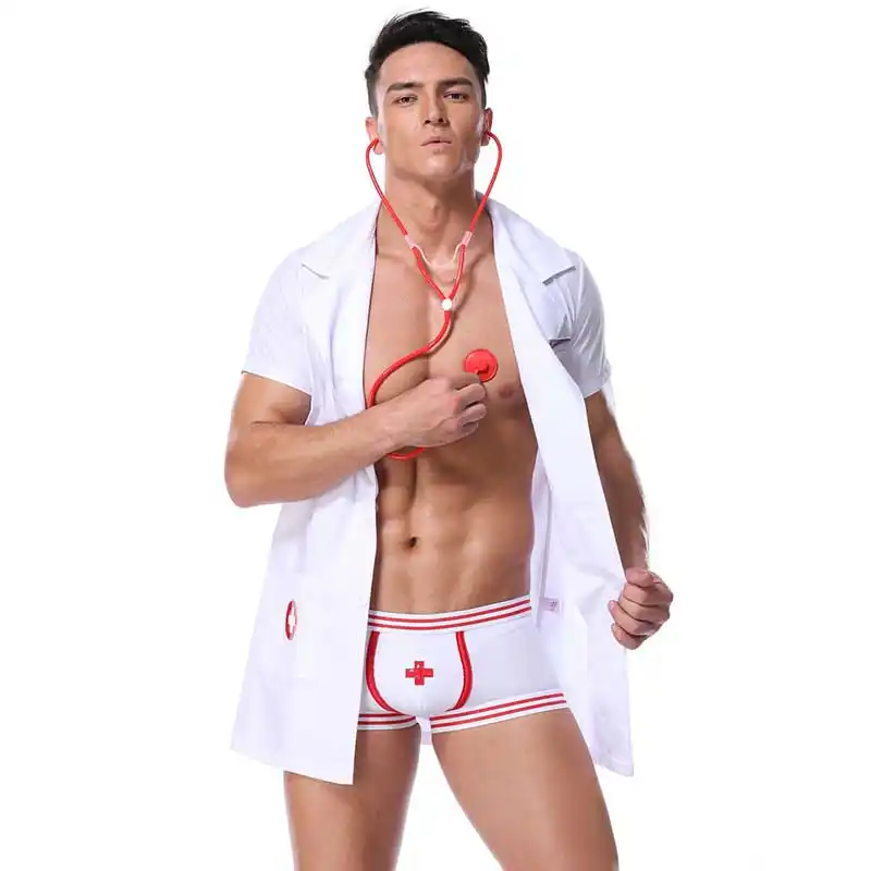 Screaming asian lingerie doctor