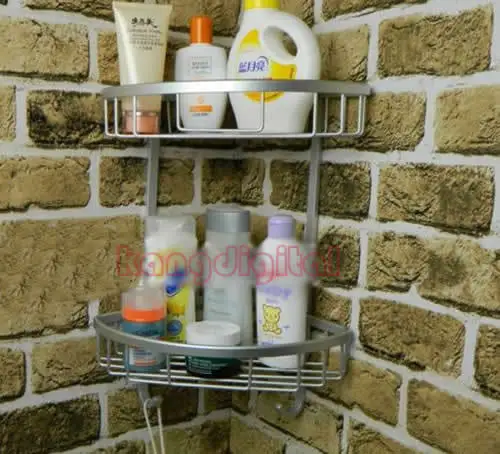 Two Layer Space Aluminum Towel Washing Shower Basket Bar Shelf For Bathroom Rack
Two Layer Space Aluminum Towel Washing Shower Basket Bar Shelf For Bathroom Rack