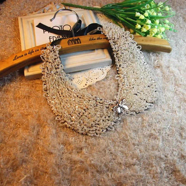 Sale At A Loss New Fashion High Quality Fake Collar Women Detachable Collars False Collar Ladies Round Neck Rhinestone Necklace
Sale At A Loss New Fashion High Quality Fake Collar Women Detachable Collars False Collar Ladies Round Neck Rhinestone Necklace