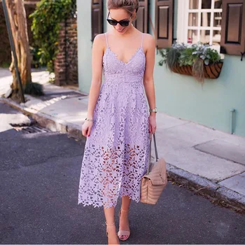 Deep V Neck Lace Crochet Backless Women Dresses Hollow Out Spaghetti Strap Sleeveless Female Sexy Purple Red Summer Party Dress
Deep V Neck Lace Crochet Backless Women Dresses Hollow Out Spaghetti Strap Sleeveless Female Sexy Purple Red Summer Party Dress