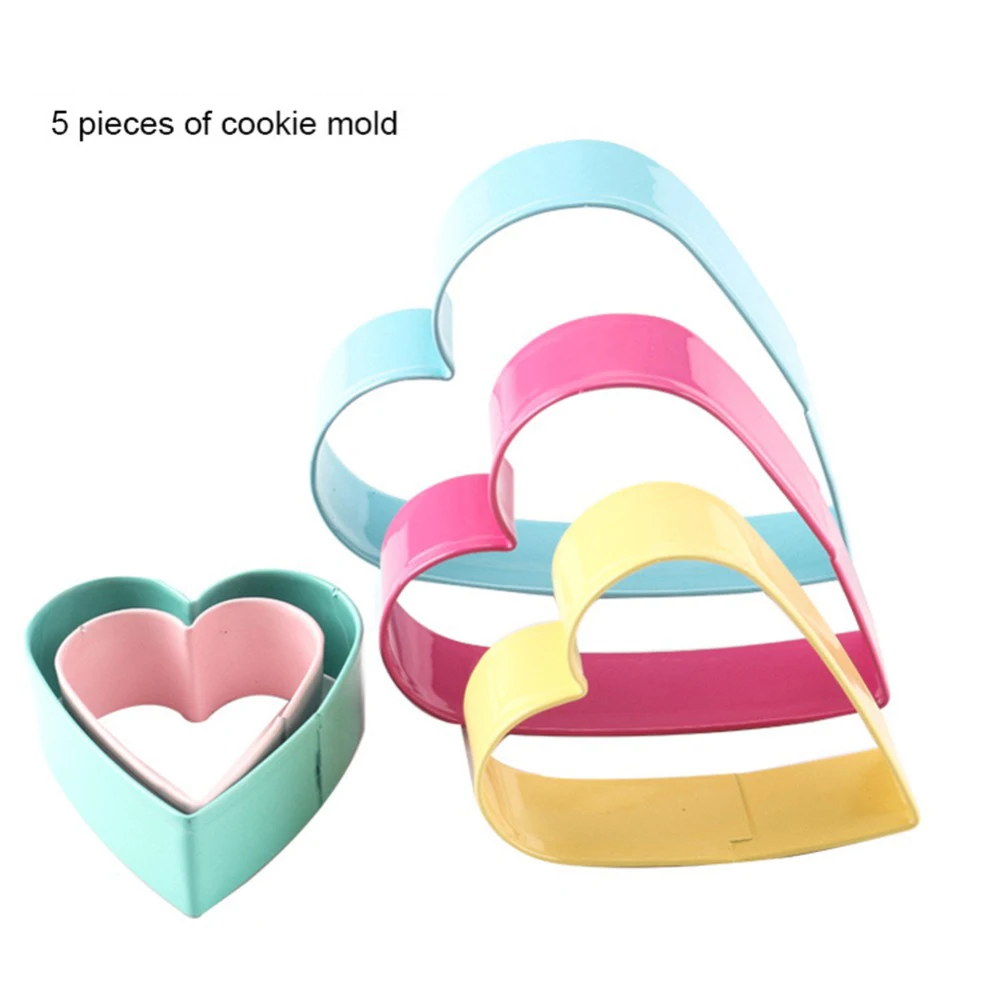 5pcs/set Cookie Cutters Moulds Stainless Steel Heart Shape Biscuit Mold DIY Fondant Pastry Decorating Baking Kitchen Tools
5pcs/set Cookie Cutters Moulds Stainless Steel Heart Shape Biscuit Mold DIY Fondant Pastry Decorating Baking Kitchen Tools