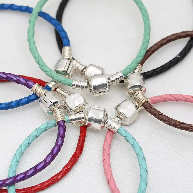 16-31cm 925 Sterling Silver Bead Charm Chain Fit Original Moments Woven Genuine Leather Pans Bracelet Women DIY Jewelry Gift
16-31cm 925 Sterling Silver Bead Charm Chain Fit Original Moments Woven Genuine Leather Pans Bracelet Women DIY Jewelry Gift