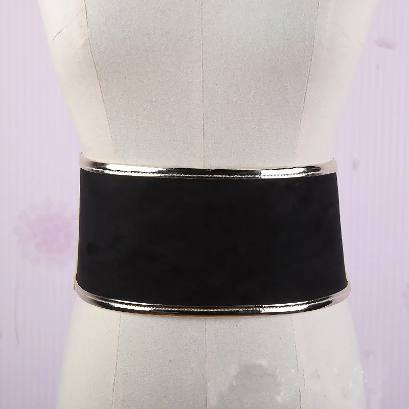 Women's elastic Faux Suede wide Corset Belt 2017 New Fashion Black Corset Waist Belt Shape-Making accessories
Women's elastic Faux Suede wide Corset Belt 2017 New Fashion Black Corset Waist Belt Shape-Making accessories