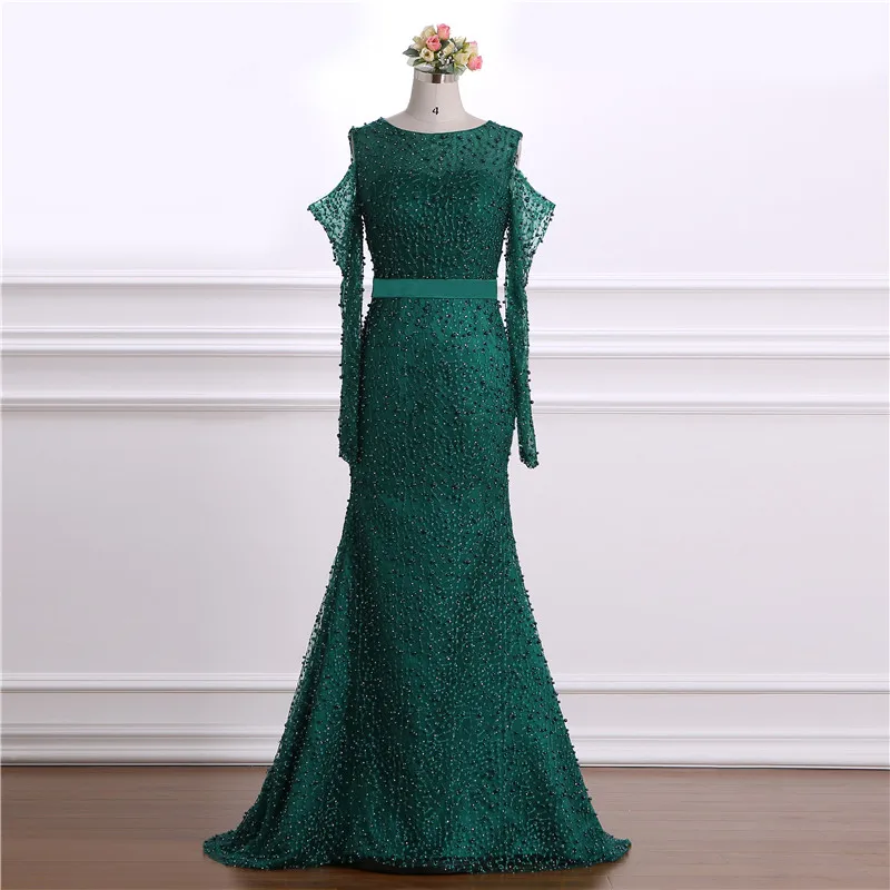 2019 New Luxury Sequin Pearls Beaded Evening Dresses Green Long Sleeves Mermaid Prom Dress Elegant Mother Of The Bride Dresses
2019 New Luxury Sequin Pearls Beaded Evening Dresses Green Long Sleeves Mermaid Prom Dress Elegant Mother Of The Bride Dresses