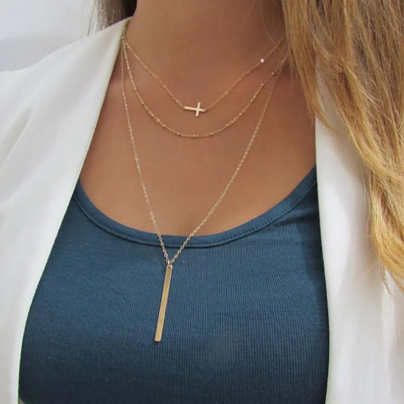 Surou Western Ornaments Simplicity Copper Bead Chain Alloy Cross Metal Female Multiple Layers Necklace Boho Bijouterie
Surou Western Ornaments Simplicity Copper Bead Chain Alloy Cross Metal Female Multiple Layers Necklace Boho Bijouterie