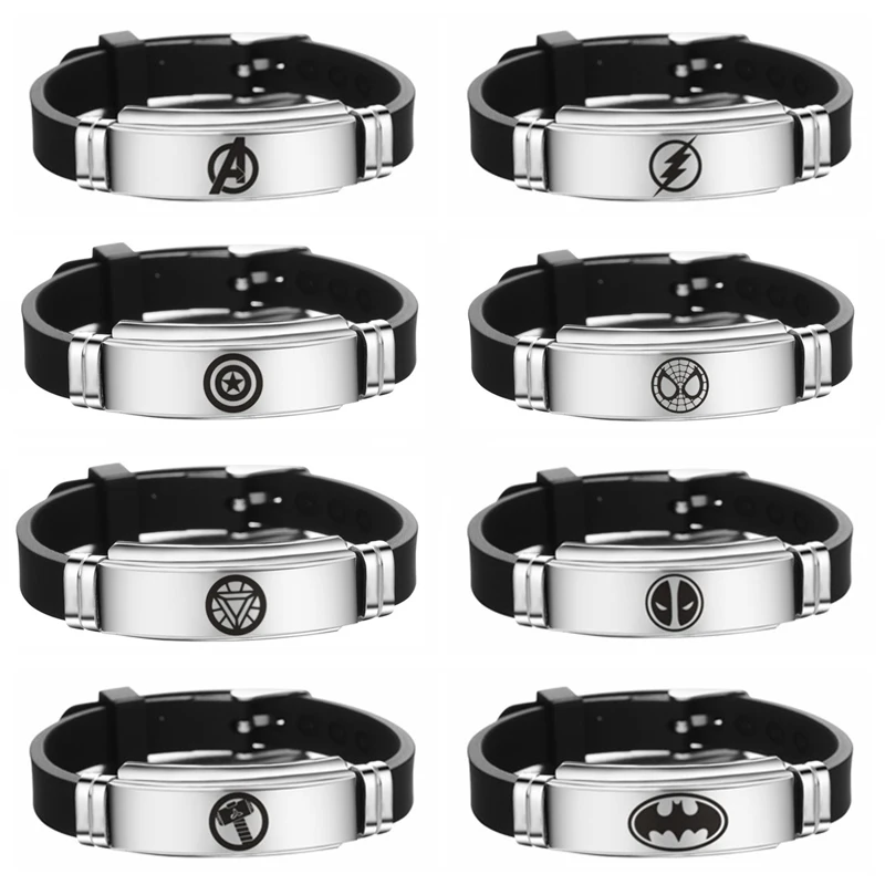 Avengers 4 Endgame Bracelet Super hero Captain America Stainless Steel Bracelet Stainless Steel Silicone Bracelets Men Boy Gift
Avengers 4 Endgame Bracelet Super hero Captain America Stainless Steel Bracelet Stainless Steel Silicone Bracelets Men Boy Gift