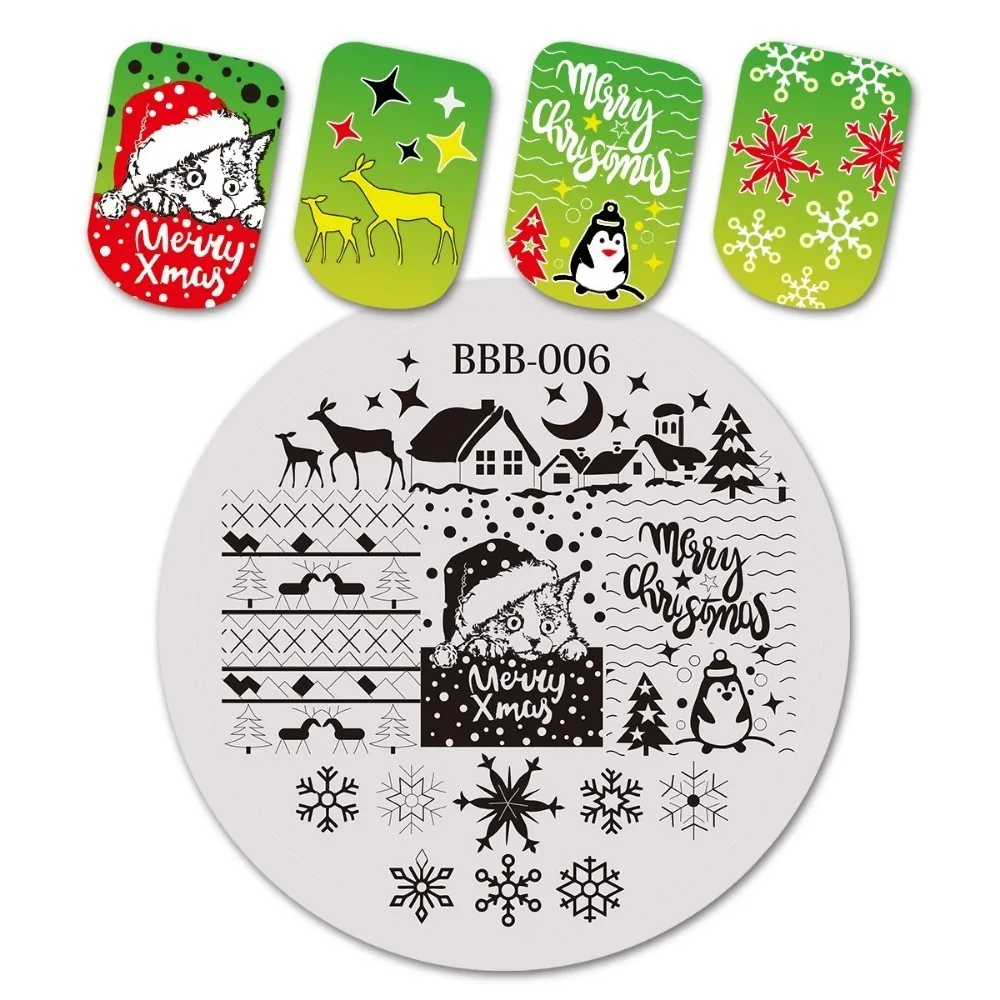 1PCS BeautyBigBang BBB-006 Christmas Tree Nail Plates Stamp Stencil For Stamping 3D Mold Geometry Print
1PCS BeautyBigBang BBB-006 Christmas Tree Nail Plates Stamp Stencil For Stamping 3D Mold Geometry Print
