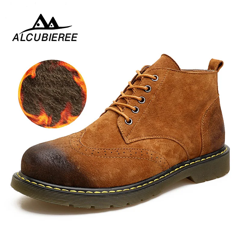 2018 Leather Casual Boots Men Winter Warm Fur Snow Boots Fashion Male Lace-Up British Style Mid-calf Shoes Martin Men Boots
2018 Leather Casual Boots Men Winter Warm Fur Snow Boots Fashion Male Lace-Up British Style Mid-calf Shoes Martin Men Boots