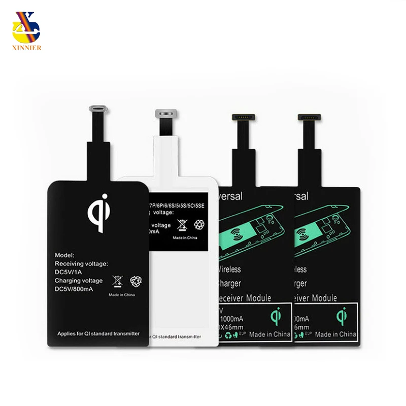 Qi Wireless Charger Receiver Adapter Receptor Receiver Pad Coil for iPhone 6 6s 7 8plus 5 Android Micro USB mobile Phone Charger
Qi Wireless Charger Receiver Adapter Receptor Receiver Pad Coil for iPhone 6 6s 7 8plus 5 Android Micro USB mobile Phone Charger