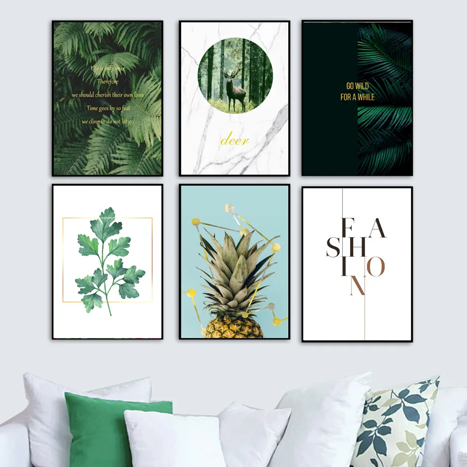 Fashion Pineapple Palm Fern Deer Marble Wall Art Canvas Painting Nordic Posters And Prints Wall Pictures For Living Room Decor
Fashion Pineapple Palm Fern Deer Marble Wall Art Canvas Painting Nordic Posters And Prints Wall Pictures For Living Room Decor