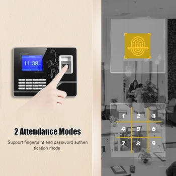 Biometric Fingerprint Password Time Attendance Machine with 2.8 Inch TFT Screen Employee Checking-in Recorder Reader Time Clock
Biometric Fingerprint Password Time Attendance Machine with 2.8 Inch TFT Screen Employee Checking-in Recorder Reader Time Clock