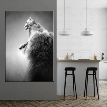 Large Size Black and White Lion Aniamated Canvas Print Poster Wall Pictures For Living Room Modern Decoration Painting frame
Large Size Black and White Lion Aniamated Canvas Print Poster Wall Pictures For Living Room Modern Decoration Painting frame