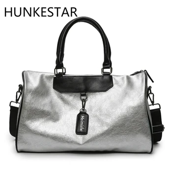 2019 NEW Men Women Sports Bag Silver PU Leather Gym Bag Yoga Fitness Handbag for Travel Duffel Bolsa Sac De Sport Waterproof
2019 NEW Men Women Sports Bag Silver PU Leather Gym Bag Yoga Fitness Handbag for Travel Duffel Bolsa Sac De Sport Waterproof