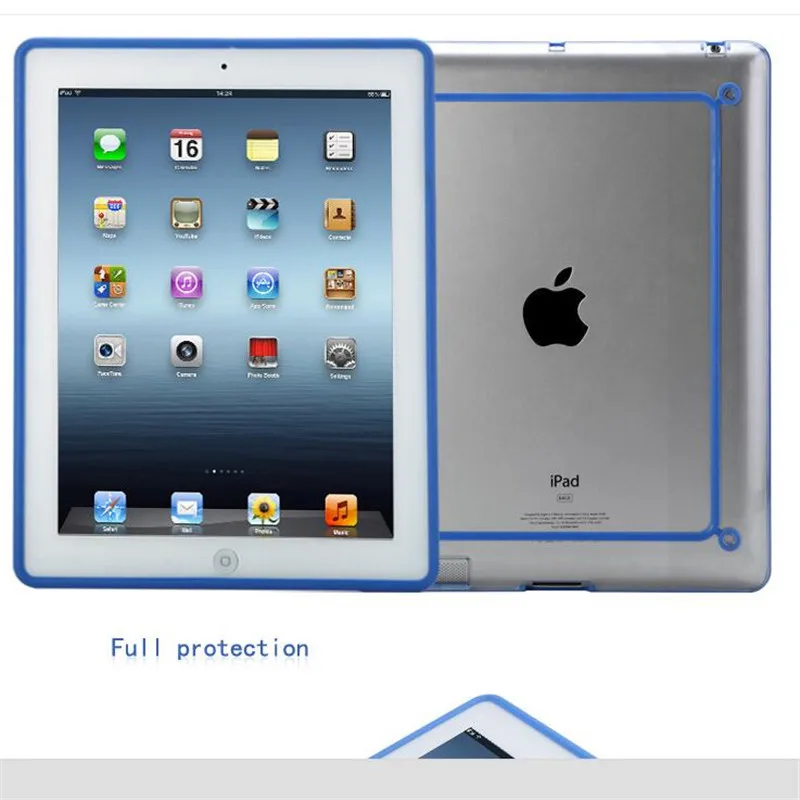 for Apple iPad Air2/iPad 6 (2014) Soft TPU Skin Silicon Back Case Cover Silk Slim Clear Transparent+Colorful Frame Protection
for Apple iPad Air2/iPad 6 (2014) Soft TPU Skin Silicon Back Case Cover Silk Slim Clear Transparent+Colorful Frame Protection