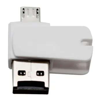 2 in 1 USB 2.0 and TF/Micro Female to Micro USB Male OTG Card Reader Adapter
2 in 1 USB 2.0 and TF/Micro Female to Micro USB Male OTG Card Reader Adapter