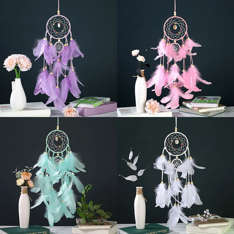 Wind Chimes Handmade Indian White Dream Catcher Net With Feathers Wall Hanging Dreamcatcher Craft Gift Home Nordic Decoration
Wind Chimes Handmade Indian White Dream Catcher Net With Feathers Wall Hanging Dreamcatcher Craft Gift Home Nordic Decoration