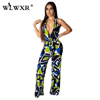 WLWXR Casual Wide Leg Sexy Summer Bodycon Jumpsuit Women Geometric Print Sleeveless Sashes Skinny Rompers Womens Jumpsuit Female
WLWXR Casual Wide Leg Sexy Summer Bodycon Jumpsuit Women Geometric Print Sleeveless Sashes Skinny Rompers Womens Jumpsuit Female