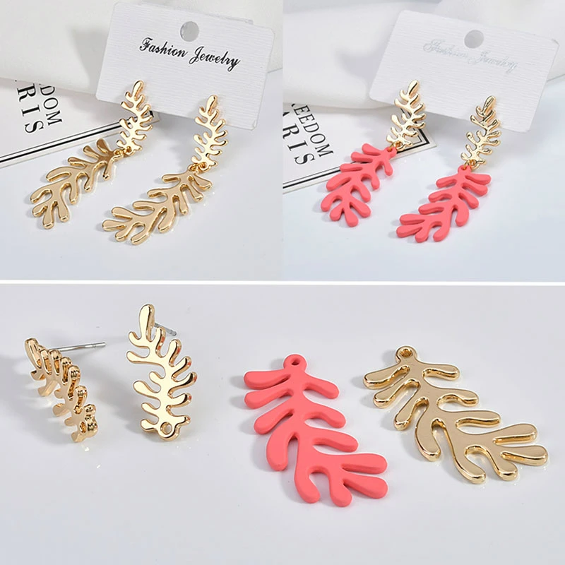Korean character leaf earrings earring eardrop alloy accessories DIY handmade jewelry materials 6 pieces
Korean character leaf earrings earring eardrop alloy accessories DIY handmade jewelry materials 6 pieces