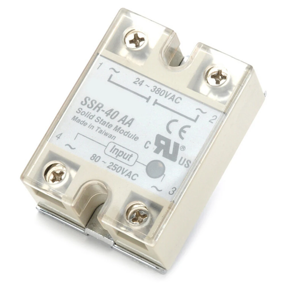 Solid State Relay SSR-40AA 40A AC Control Actually 80-250VAC TO 24-380VAC SSR 40AA H Relay Solid State Resistance Regulator
Solid State Relay SSR-40AA 40A AC Control Actually 80-250VAC TO 24-380VAC SSR 40AA H Relay Solid State Resistance Regulator