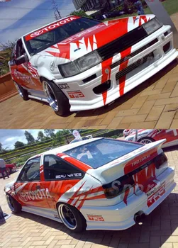 Car Accessories FRP Fiber Glass DM Style Front & Rear Bumper Fit For 1983-1987 Corolla AE86 Levin Bodykits Bumper
Car Accessories FRP Fiber Glass DM Style Front & Rear Bumper Fit For 1983-1987 Corolla AE86 Levin Bodykits Bumper