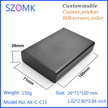 10 pcs, 26*71*100mm aluminum project case electrical extruded box powder coating aluminum enclosure electronic case
10 pcs, 26*71*100mm aluminum project case electrical extruded box powder coating aluminum enclosure electronic case