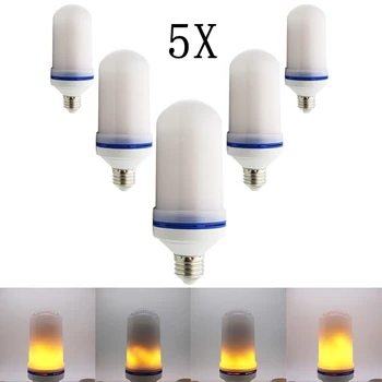 E27 Led Flame Lamp 1X 5X 10X 20X LED Flame Effect Vintage Light Bulb 10W 2835SMD E26 AC85-260V Flickering Emulation Fire Lights
E27 Led Flame Lamp 1X 5X 10X 20X LED Flame Effect Vintage Light Bulb 10W 2835SMD E26 AC85-260V Flickering Emulation Fire Lights