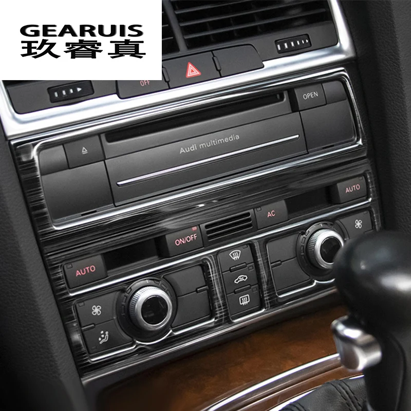 Car Styling Strip Air Conditioning CD Panel Decorative Cover Sitckers Trim For Audi Q7 stainless steel Auto interior Accessories
Car Styling Strip Air Conditioning CD Panel Decorative Cover Sitckers Trim For Audi Q7 stainless steel Auto interior Accessories