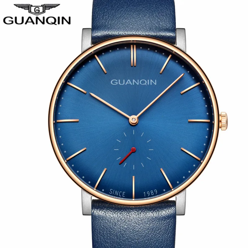 Genuine GUANQIN Luxury Brand Simple Design Leather Strap Quartz Watch Men Fashion Casual Waterproof Wristwatch relogio masculino
Genuine GUANQIN Luxury Brand Simple Design Leather Strap Quartz Watch Men Fashion Casual Waterproof Wristwatch relogio masculino