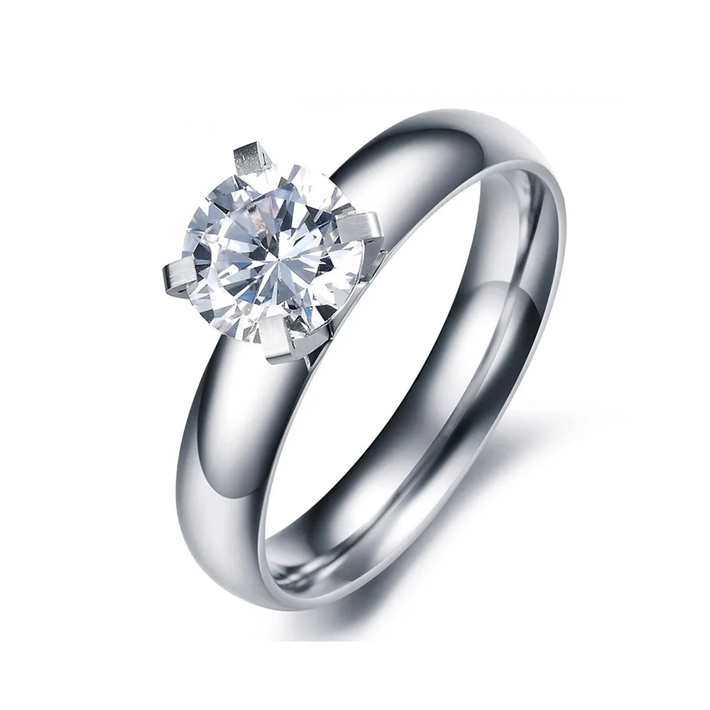 JeeMango Design Rose Gold Color Stainless Steel Ring Cubic Zirconia Crystal Wedding Engagement Jewelry Rings For Women OGJ354 
JeeMango Design Rose Gold Color Stainless Steel Ring Cubic Zirconia Crystal Wedding Engagement Jewelry Rings For Women OGJ354