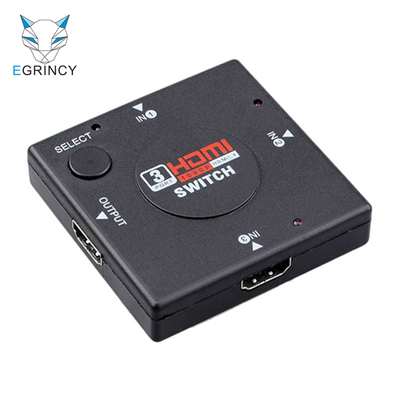 Hot 1Pcs Wholesale Mini 3 Port HDMI Switch Switcher Splitter 3 Input 1 Output HDMI Selector Cable For PS3/4 HD TV 3D 1080P Video
Hot 1Pcs Wholesale Mini 3 Port HDMI Switch Switcher Splitter 3 Input 1 Output HDMI Selector Cable For PS3/4 HD TV 3D 1080P Video