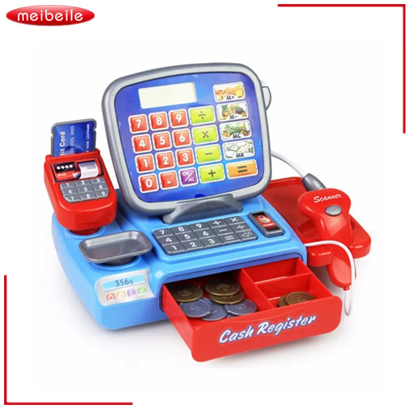Pretend Play Props For Kids Toy Cash Register WIth A REAL Calculator And Toy Vegetable And Coins
Pretend Play Props For Kids Toy Cash Register WIth A REAL Calculator And Toy Vegetable And Coins