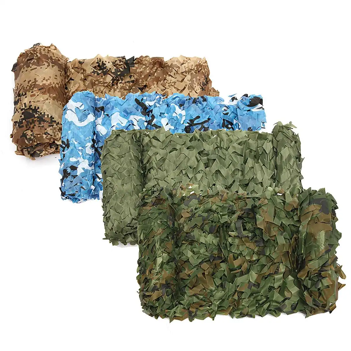 Image 4m*2m Hunting Military Camouflage Net Woodland Army Camo netting Camping Sun ShelterTent Shade sun shelter