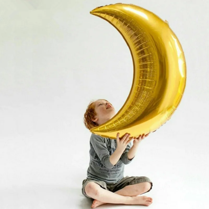 1pcs Large Crescent Moon Shape Aluminium Foil Balloons Muslim Ramadan Decoration Waning Moon Balloon Kids Toys JL0079
1pcs Large Crescent Moon Shape Aluminium Foil Balloons Muslim Ramadan Decoration Waning Moon Balloon Kids Toys JL0079