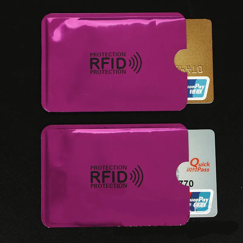 10 pcs Rose Red Anti-Scan Card Sleeve Credit RFID Card Protector Anti-magnetic Aluminum Foil Portable Bank Card Holder
10 pcs Rose Red Anti-Scan Card Sleeve Credit RFID Card Protector Anti-magnetic Aluminum Foil Portable Bank Card Holder