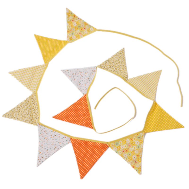 Flags 230cm Colorful Cotton Fabric Bunting Pennant Flag Banner Garland Wedding/Baby Birthday/Christmas Party Decoration
Flags 230cm Colorful Cotton Fabric Bunting Pennant Flag Banner Garland Wedding/Baby Birthday/Christmas Party Decoration