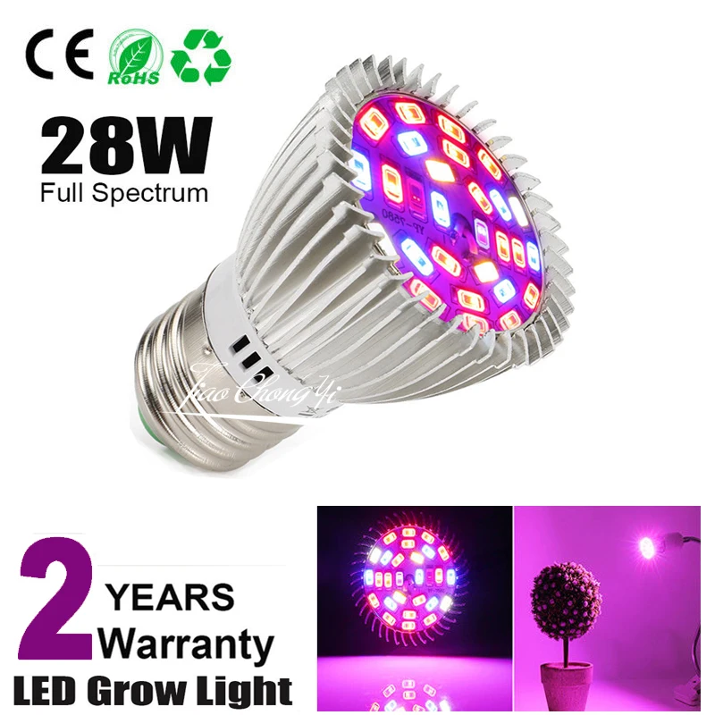 4PCSx E27 /28W 85v-265v LED Plant Grow Light Hydroponic Full Spectrum Growing Lamp
4PCSx E27 /28W 85v-265v LED Plant Grow Light Hydroponic Full Spectrum Growing Lamp