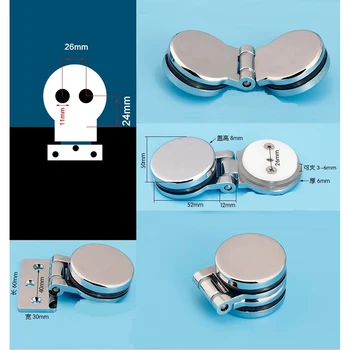 2Pcs 90 180 Degrees Zinc Shower Box Screen Frameless Glass Hinge Mortise decorative cover round chrome
2Pcs 90 180 Degrees Zinc Shower Box Screen Frameless Glass Hinge Mortise decorative cover round chrome