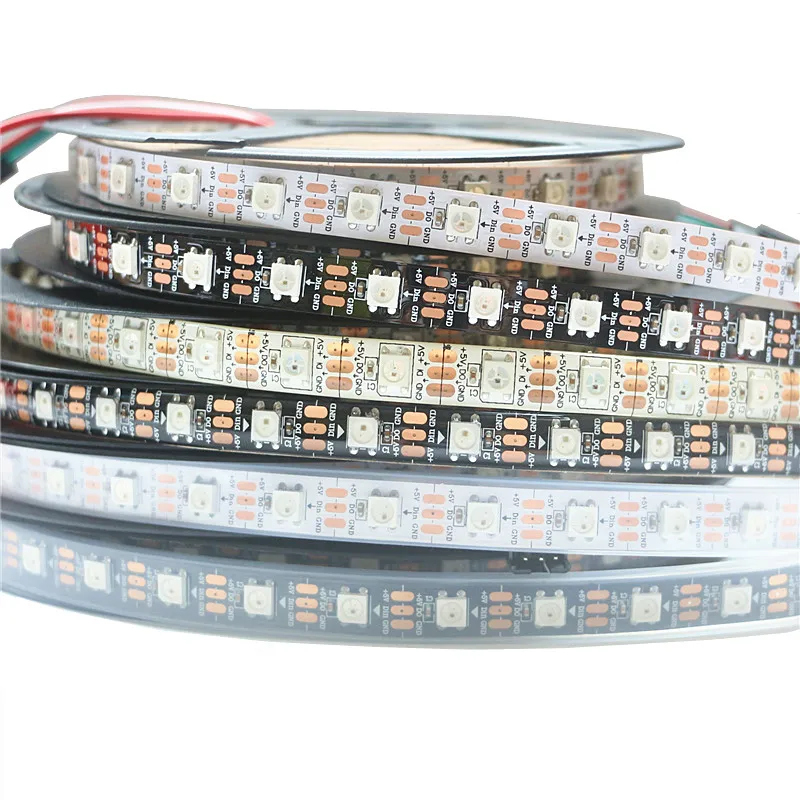0.5m 1m 2m 3m 5m 5050 RGB Full Color LED Pixe Strip ws2812b WS2812 2812b LED Strip DC5V Smart Pixel control Led Strip 60leds/m
0.5m 1m 2m 3m 5m 5050 RGB Full Color LED Pixe Strip ws2812b WS2812 2812b LED Strip DC5V Smart Pixel control Led Strip 60leds/m