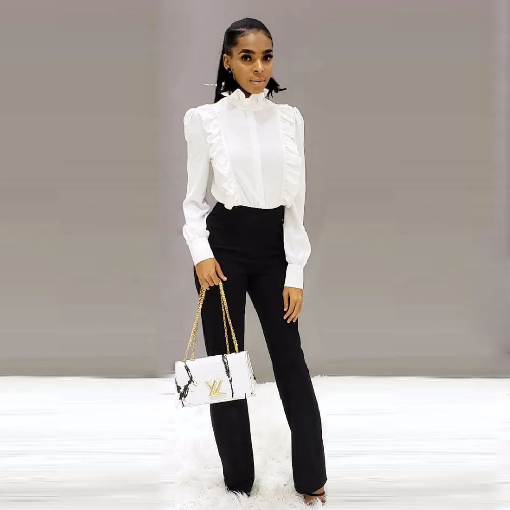 Joiekuno camisas blusas femininas elegante 2019 Women Casual Solid Long Sleeve Tops Ruffles Turtleneck T-Shirt Women ARM8034
Joiekuno camisas blusas femininas elegante 2019 Women Casual Solid Long Sleeve Tops Ruffles Turtleneck T-Shirt Women ARM8034