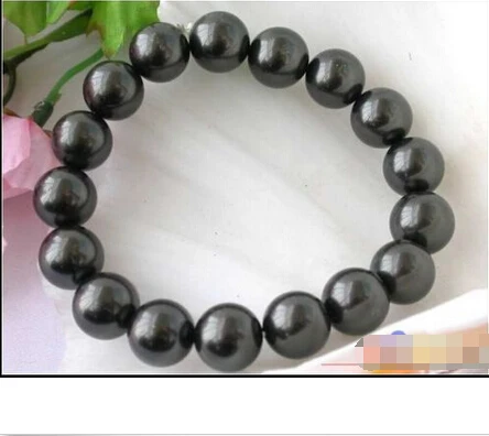 p1272 STRETCH 8" 12MM BLACK SHELL PEARL BRACELET @^Noble style Natural Fine jewe FREE SHIPPING
p1272 STRETCH 8" 12MM BLACK SHELL PEARL BRACELET @^Noble style Natural Fine jewe FREE SHIPPING