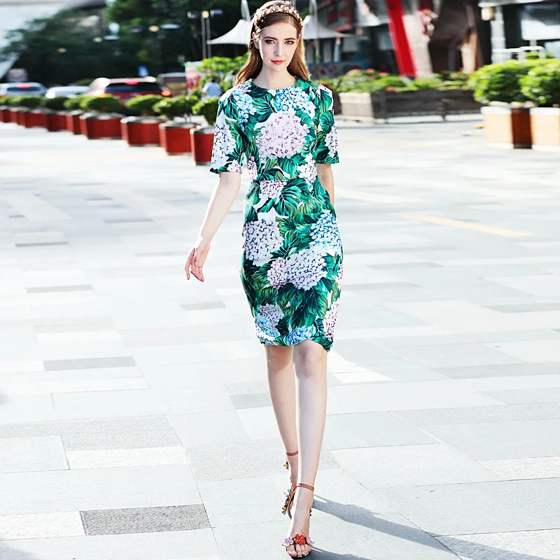 Short Dress Runway High Quality 2019 Spring Summer New Women'S Party Fashion Boho Beach Vintage Elegant Chic Green Print Dresses
Short Dress Runway High Quality 2019 Spring Summer New Women'S Party Fashion Boho Beach Vintage Elegant Chic Green Print Dresses