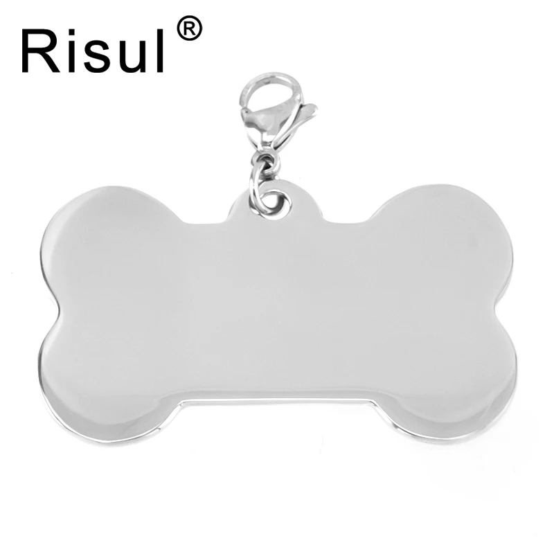 Risul Stainless steel Dog Tag Dogs Collar Pendants bone Charms DIY Pet puppy Pendants Tags both sides mirror polished 10 units
Risul Stainless steel Dog Tag Dogs Collar Pendants bone Charms DIY Pet puppy Pendants Tags both sides mirror polished 10 units