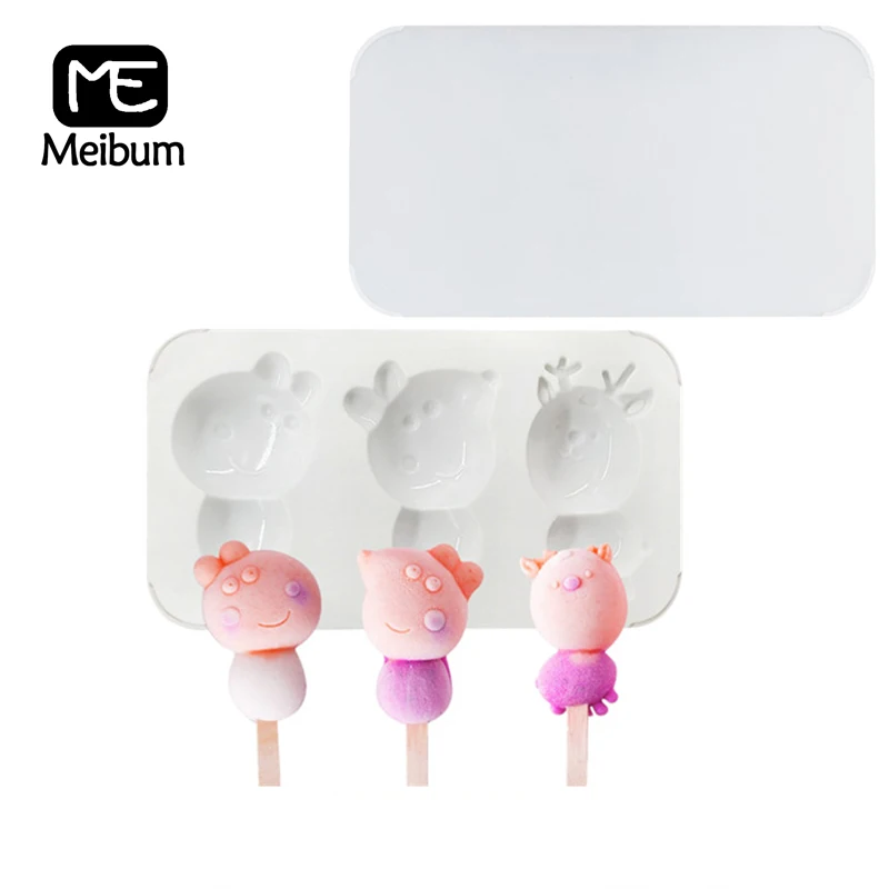 Meibum 3 Cavity Silicone Ice Cream Mold Cute Pig Shape Ice Lolly Juice Popsicle Mould Child Frozen Sucker Tray Making Tools
Meibum 3 Cavity Silicone Ice Cream Mold Cute Pig Shape Ice Lolly Juice Popsicle Mould Child Frozen Sucker Tray Making Tools
