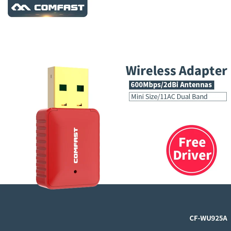 600Mbps USB WiFi Adapter 2.4GHz 5GHz WiFi Free Driver PC Mini Wireless Computer Network Card Receiver Dual Band 802.11b/n/g/ac
600Mbps USB WiFi Adapter 2.4GHz 5GHz WiFi Free Driver PC Mini Wireless Computer Network Card Receiver Dual Band 802.11b/n/g/ac