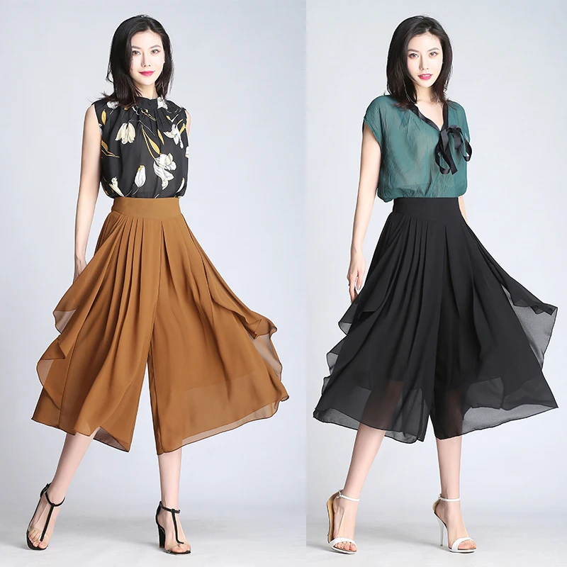 Women's New Summer Chiffon Casual Loose Wide Leg Pant High Waist Pants Pantalones Mujer Cintura Alta Plus Size Women
Women's New Summer Chiffon Casual Loose Wide Leg Pant High Waist Pants Pantalones Mujer Cintura Alta Plus Size Women