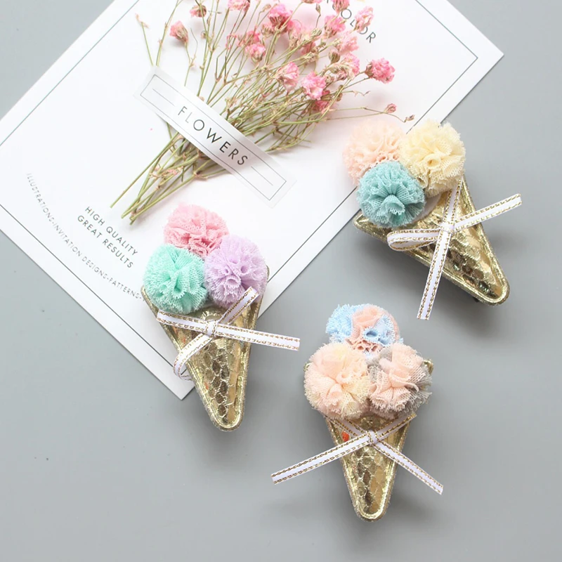 Hot 1pc ice-cream bow barrette Handmade toddlers kids girls safe hair accessories 7cm headdress hair bow flower hair clips
Hot 1pc ice-cream bow barrette Handmade toddlers kids girls safe hair accessories 7cm headdress hair bow flower hair clips