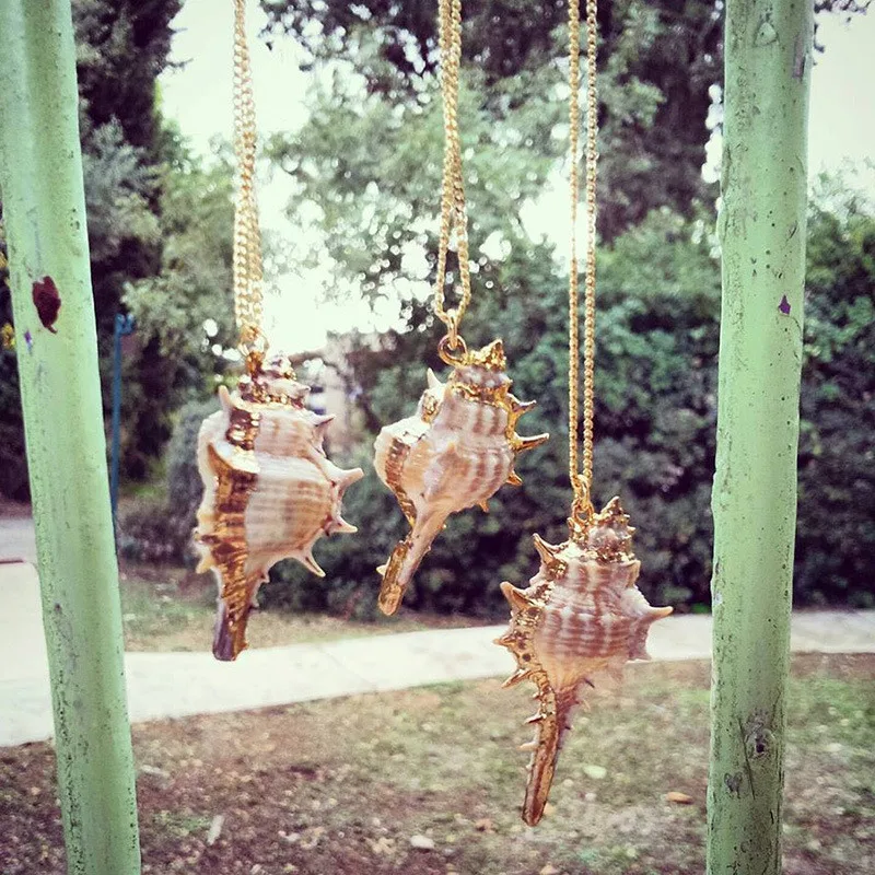 Fashion Natural Starfish Conch Seashell Pendant Necklace Gold Silver link Chain Shells Necklaces beach Jewelry for Women Gift
Fashion Natural Starfish Conch Seashell Pendant Necklace Gold Silver link Chain Shells Necklaces beach Jewelry for Women Gift