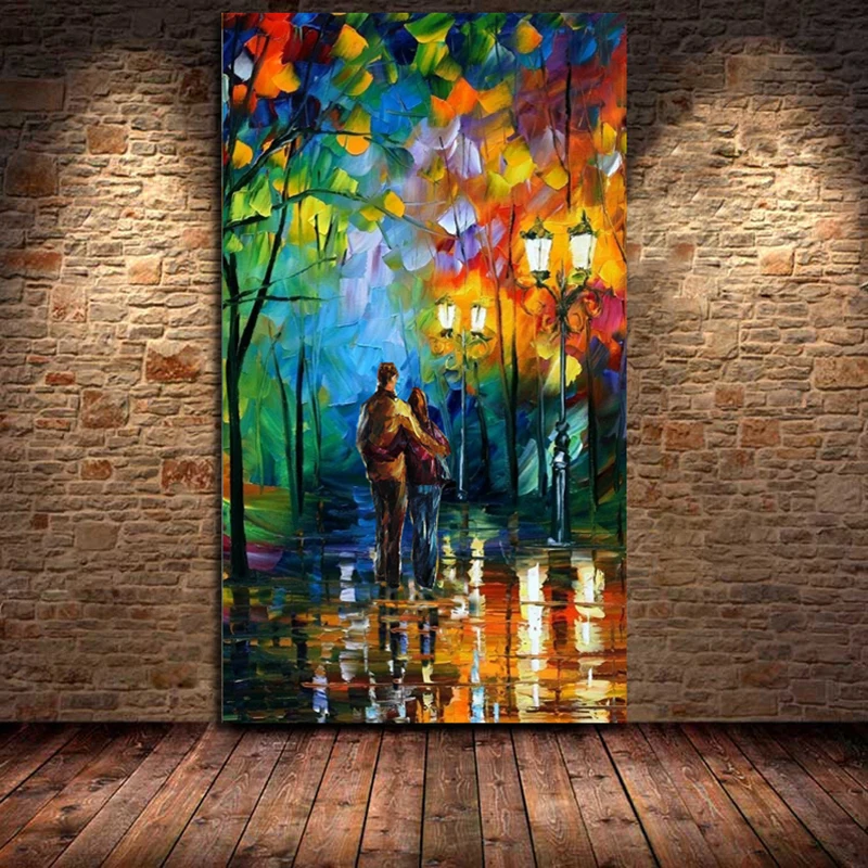 100% Hand Painted Landscape City Lovers Night View Knife Modern Canvas Painting For Living Room Wall Art Home Decoration Unframe
100% Hand Painted Landscape City Lovers Night View Knife Modern Canvas Painting For Living Room Wall Art Home Decoration Unframe