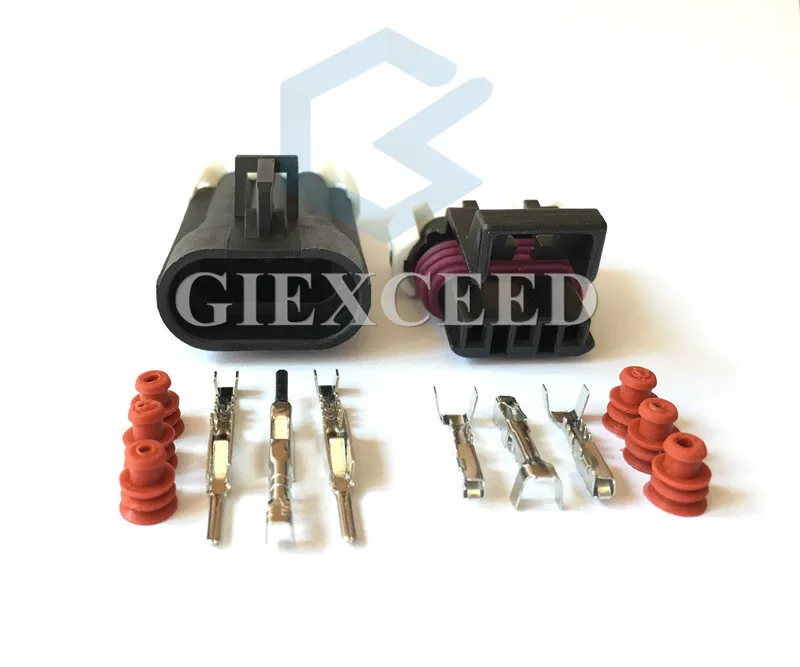 2 Sets 3 Pin Starter 1212961 / 12129615 12110293 Metri-Pack 150 Auto Wire Connector Front Lamp Light Socket For CHEVROLET
2 Sets 3 Pin Starter 1212961 / 12129615 12110293 Metri-Pack 150 Auto Wire Connector Front Lamp Light Socket For CHEVROLET